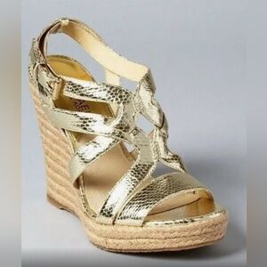 MICHAEL Michael Kors Gold Espadrille 10M